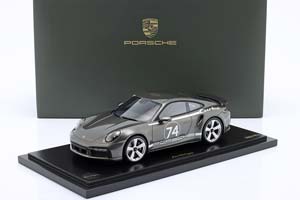 PORSCHE 911 (992) TURBO S HERITAGE DESIGN PACKAGE 50 YEARS #74 AVENTURINE GREEN — фото 8