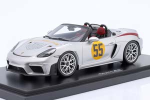 PORSCHE 718 (982) SPYDER RS PANAMERICANA SPECIAL 2024 SILVER DARKRED