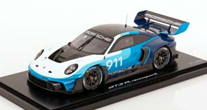 PORSCHE 911 (992) GT3 R RENNSPORT WITH SHOWCASE DARKBLUE BLUE WHITE