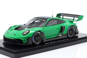 PORSCHE 911 (992) GT3 R RENNSPORT WITH SHOWCASE GREEN BLACK