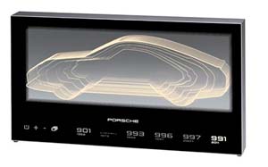 PORSCHE SILHOUETTE LED 911 991 997 996 993 G-MODEL 901 60CM X 32CM X 6,2CM / ПОРШЕ СИЛУЭТ ЛЕД 911 991 997 996 993 Г-МОДЕЛ 901 60CM КС 32CM 6 2CM
