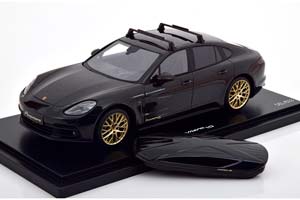 PORSCHE PANAMERA 10 YEARS EDITION WITH ROOF BOX 2020 BLACK METALLIC / ПОРШЕ ПАНАМЕРА С БАГАЖНИКОМ ЧЕРНЫЙ — фото 3