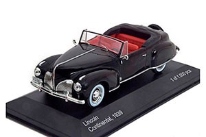 LINCOLN CONTINENTAL CONVERTIBLE 1939 BLACK 