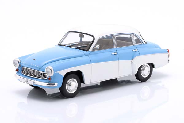 WARTBURG 312 1965 LIGHT BLUE/WHITE
