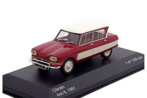 CITROEN AMI 6 1961 DARK RED/WHITE