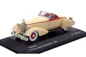 PACKARD V12 LE BARON SPEEDSTER 1934 BEIGE/RED