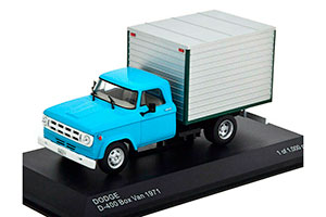 DODGE D-400 BOX VAN 1971 LIGHT BLUE/GREY — фото 1