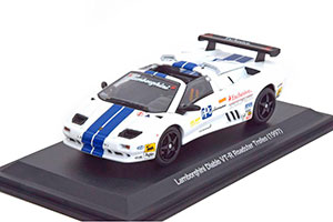 LAMBORGHINI DIABLO VT R ROADSTER TROFEO 1997 WHITE/BLUE