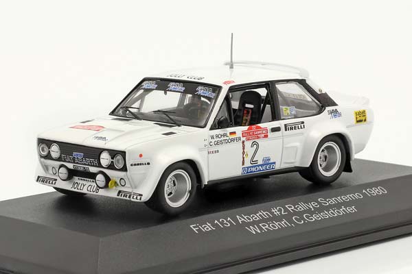 FIAT 131 ABARTH WINNER RALLY SAN REMO WORLD CHAMPION 1980