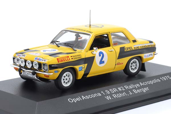 OPEL ASCONA 1.9 SR NO 2 RALLY ACROPOLIS 1975
