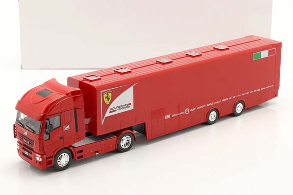 IVECO STRALIS RACE CAR TRANSPORTER SCUDERIA FERRARI RED / ИВЕКО СТРАЛИС РАКЕ КАР ТРАНСПОРТЕР СКУДЕРИЯ ФЕРРАРИ КРАСНЫЙ — фото 3