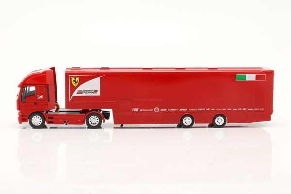 IVECO STRALIS RACE CAR TRANSPORTER SCUDERIA FERRARI RED / ИВЕКО СТРАЛИС РАКЕ КАР ТРАНСПОРТЕР СКУДЕРИЯ ФЕРРАРИ КРАСНЫЙ — фото 4