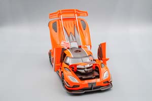 KOENIGSEGG ONE:1, ОРАНЖЕВЫЙ, 20 СМ — фото 5