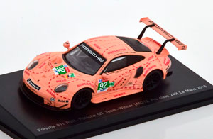 PORSCHE 911 (991) RSR WINNER LMGTE PRO CLASS 24H LE MANS 2018 PINK PIG TRIBUTE (ДЛИНА МОДЕЛИ 6-10 СМ)