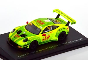 PORSCHE 911 (991) GT3 R NO 911 FIA GT MACAU 2018 (ДЛИНА МОДЕЛИ 6-10 СМ) — фото 1