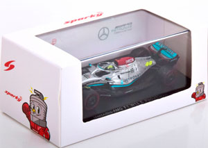 MERCEDES AMG F1 W13 E PERFORMANCE DRIVER: HAMILTON 2022 (ДЛИНА МОДЕЛИ 6-10 СМ) — фото 3