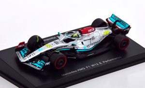 MERCEDES AMG F1 W13 E PERFORMANCE DRIVER: HAMILTON 2022 (ДЛИНА МОДЕЛИ 6-10 СМ) — фото 1