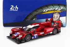 ORECA GIBSON 07 GK428 4.2L V8 TEAM RICHARD MILLE RACING N1 24H LE MANS (2022) L.WADOUX - S.OGIER - C.MILESI, RED (ДЛИНА МОДЕЛИ 6-10 СМ)