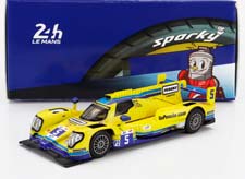 ORECA GIBSON 07 GK428 4.2L V8 TEAM PENSKE N5 24H LE MANS (2022) D.CAMERON - E.COLLARD - F.NASR, YELLOW (ДЛИНА МОДЕЛИ 6-10 СМ)