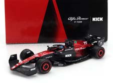 ALFA ROMEO F1  C43 TEAM STAKE #77 SEASON (2023) VALTTERI BOTTAS, BLACK RED (ДЛИНА МОДЕЛИ 6-10 СМ)