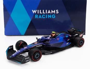 WILLIAMS F1 FW45 TEAM WILLIAMS RACING N2 BAHRAIN GP (2023) LOGAN SARGEANT, BLUE (ДЛИНА МОДЕЛИ 6-10 СМ) — фото 1