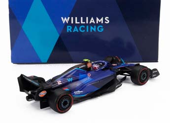 WILLIAMS F1 FW45 TEAM WILLIAMS RACING N2 BAHRAIN GP (2023) LOGAN SARGEANT, BLUE (ДЛИНА МОДЕЛИ 6-10 СМ) — фото 2