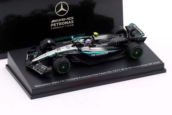 MERCEDES-AMG W16 #12 4TH AUSTRALIA GP FORMULA 1 2025 KIMI ANTONELLI / МЕРСЕДЕС-АМГ W16 4 МЕСТО АВСТРАЛИЯ ГРАН-ПРИ ФОРМУЛА-1 КИМИ АНТОНЕЛЛИ — фото 3