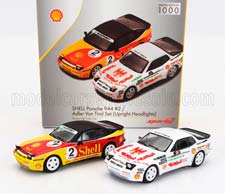 PORSCHE SET 2X 944 SHELL #2 RACING + 944 N0 RACING TURBO CUP (1989), VARIOUS (ДЛИНА МОДЕЛИ 6-10 СМ)