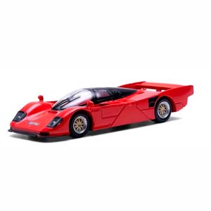 PORSCHE DAUER 962 1993, RED/BLACK (ДЛИНА МОДЕЛИ 6-10 СМ)