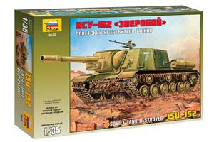 MODEL KIT PANZER TANK DESTROER ISU-152 ZVEROBOY TANK | СОВЕТСКИЙ ИСТРЕБИТЕЛЬ ТАНКОВ ИСУ-152 ЗВЕРОБОЙ 