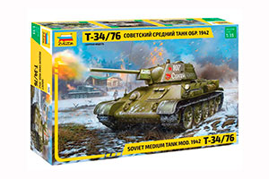 MODEL KIT TANK T-34-76 