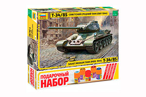 MODEL KIT SOVIET MEDIUM TANK T-34/85 | СОВЕТСКИЙ СРЕДНИЙ ТАНК Т-34/85 