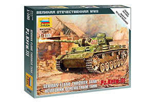 MODEL KIT GERMAN FIRE TANK PZ.KFW III | НЕМЕЦКИЙ ОГНЕМЕТНЫЙ ТАНК PZ.KFW III 