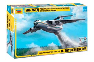 MODEL KIT RUSSIAN TRANSPORT AIRCRAFT IL-76 TD EMERCOM OF RUSSIA | РОССИЙСКИЙ ТРАНСПОРТНО-ДЕСАНТНЫЙ САМОЛЕТ ИЛ-76 ТД МЧС РОССИИ 