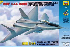 MODEL KIT RUSSIAN MULTIFUNCTIONAL FIGHTER OF THE NEW GENERATION OF MIG 1.44 MFI WITH GLUE BRUSH AND PAINTS | РОССИЙСКИЙ МНОГОФУНКЦИОНАЛЬНЫЙ ИСТРЕБИТЕЛЬ НОВОГО ПОКОЛЕНИЯ МИГ 1.44 МФИ С КЛЕЕМ КИСТОЧКОЙ И КРАСКАМИ 