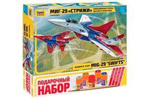 MODEL KIT MIG-29 SWITCHES WITH ADHESIVE BRUSH AND PAINTS. | МИГ-29 