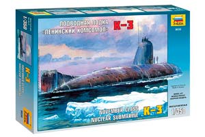 MODEL KIT K-3 LENINSKAYA KOMSOMOL SUBMARINE BOAT | СБОРНАЯ МОДЕЛЬ ПОДВОДНАЯ ЛОДКА “ЛЕНИНСКИЙ КОМСОМОЛ” К-3 