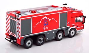 MAN TGS PROTEUS GEIE TMB FIRE ENGINE FRANCE RED SILVER — фото 2