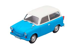 TRABANT P50 KOMBI (1959), KULTOWE AUTA 8, ГОЛУБОЙ С БЕЛЫМ