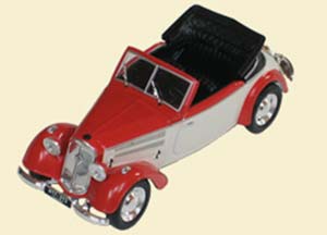 IFA F8 CABRIO, KULTOWE AUTA 110, RED