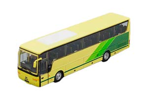 VAN HOOL T9, KULTOWE AUTOBUSY PRL , GREEN / YELLOW — фото 1
