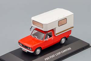 FIAT 125P CAMPING, KULTOWE LEGENDY FSO 19, RED / WHITE