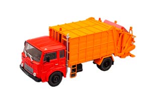 JELCZ 325 МУСОРОВОЗ WUKO SM-101, KULTOVNI NAKLADAKY 2, RED / ORANGE