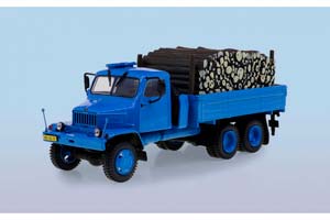 PRAGA V3S БОРТОВОЙ С ГРУЗОМ БРЕВЕН 1953, KULTOVNI NAKLADAKY 4, BLUE