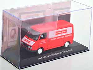 FIAT 242 FIRESTONE BREMA 1978 RED WHITE — фото 3