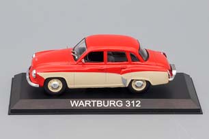 WARTBURG 312, MASINI DE LEGENDA 6, КРАСНО-БЕЛЫЙ — фото 3
